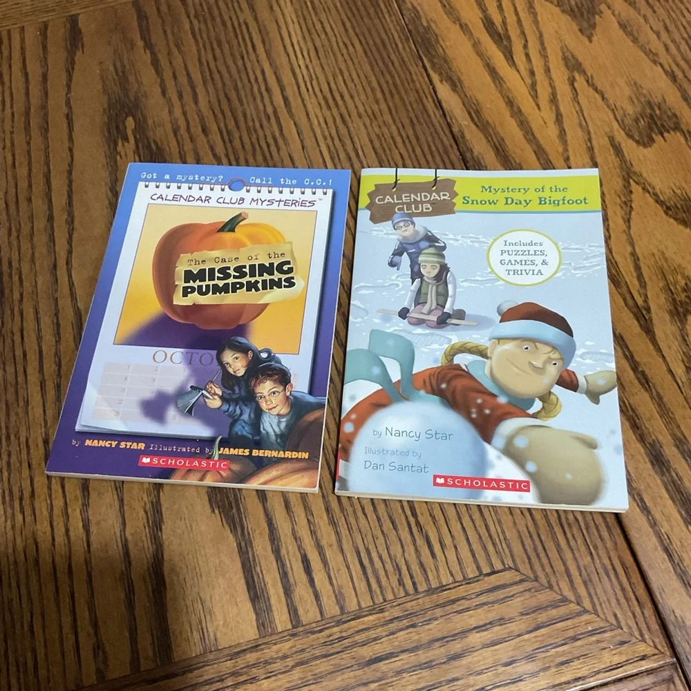 Kids Clue, Clue Jr, Calendar Club, Lucky Star & Jigsaw Jones Mystery Book Set